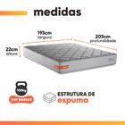 Cama Box Baú Casal King Espuma Softgel Power 193x203x63cm