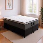 Cama Box Baú Casal King Gazin Colchão Molas Ensacadas Pillow
