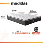 Cama Box Baú Casal King Gazin Colchão Molas Ensacadas Pillow