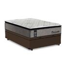 Cama Box Baú Casal Marrom + Colchão De Molas Ensacadas - Seal