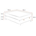 Cama Box Baú Casal Preta + Colchão De Molas Ensacadas - Comfo