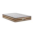 Cama Box Baú Casal Preta + Colchão De Molas Ensacadas - Comfo