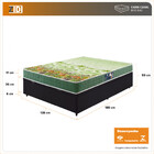Cama Box Baú Casal Preta + Colchão Espuma D70/d28 Atlanta Ver