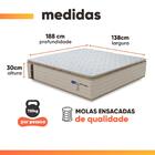 Cama Box Baú Casal Probel Molas Ensacadas Pillow Top 138x188x