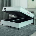 Cama Box Baú Casal Queen Colchão Espuma D33 Pillow Top New Mi