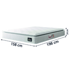 Cama Box Baú Casal Queen Colchão Espuma D45 Lazio Pillow Top