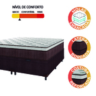 Cama Box Baú Casal Queen Colchão Molas Ensacadas Ômega 158x19