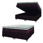 Cama Box Baú Casal Queen Colchão Molas Ensacadas Ômega 158x19