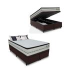 Cama Box Baú Casal Queen Colchão Molas Ensacadas Pillow Top L
