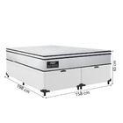 Cama Box Baú Casal Queen Gazin Colchão Molas Ensacadas 158x19