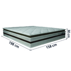 Cama Box Baú Casal Queen Gazin Colchão Molas Ensacadas Pillow