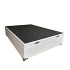 Cama Box Baú Casal Sintético Branco Com Pistão A Gás - Imperi