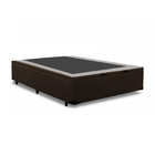 Cama Box Baú Casal Sp Móveis Suede Marrom - 39x138x188