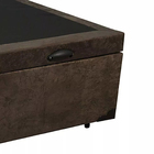 Cama Box Baú Casal Sp Móveis Suede Marrom - 39x138x188