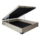 Cama Box Bau Casal Suede(1.38x1.88) Preto