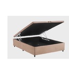 Cama Box Baú Casal Suede Rosé
