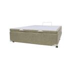 Cama Box Baú Castor Casal Premium Kansas Bege 138x188x35cm