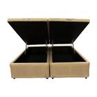 Cama Box Baú Castor King Linho Bege 180x200x35cm