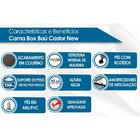 Cama Box Baú Castor Solteiro Corano Branco 96x203x35cm