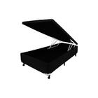 Cama Box Baú Castor Solteiro Corano Preto 120x203x35cm