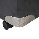 Cama Box Baú Castor Solteiro Vellus Cinza 120x203x35cm