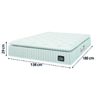 Cama Box Baú Colchão Casal Espuma D45 Lazio Pillow Top 138x18