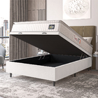 Cama Box Baú Colchão Casal Espuma D45 Lazio Pillow Top 138x18