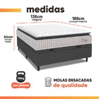 Cama Box Baú Colchão Casal Molas Ensacadas City Pillow Top 13
