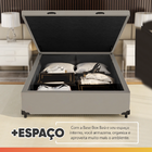 Cama Box Baú Colchão Casal Molas Ensacadas City Pillow Top 13