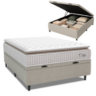 Cama Box Baú Colchão Casal Molas Ensacadas City Pillow Top 13
