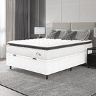 Cama Box Baú Colchão Casal Molas Ensacadas City Pillow Top 13