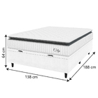 Cama Box Baú Colchão Casal Molas Ensacadas City Pillow Top 13