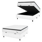 Cama Box Baú Colchão Casal Molas Ensacadas City Pillow Top 13