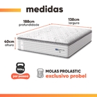 Cama Box Baú Colchão Casal Probel Molas Guarda Costas Max Pil