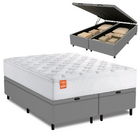 Cama Box Baú Colchão Casal Queen Molas Ensacadas Real 158x198