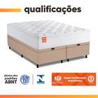 Cama Box Baú Colchão Casal Queen Molas Ensacadas Real 158x198