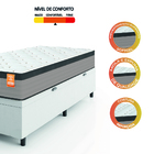 Cama Box Baú Colchão Solteiro Molas Ensacadas Real 88x188x68c