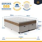 Cama Box Baú Com Colchão De Espuma D33 Double Face Air Pro Fo