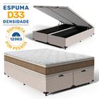Cama Box Baú Com Colchão De Espuma D33 Double Face Air Pro Fo