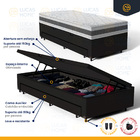 Cama Box Baú Com Colchão De Espuma D45 Double Face Air Pro Fo