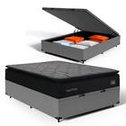Cama Box Baú Com Colchão De Espuma D45 Pillow Top Suport Prim