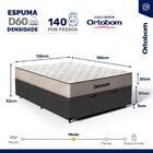 Cama Box Baú Com Colchão De Espuma D60 Ortobom Double Face Fo