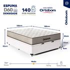Cama Box Baú Com Colchão De Espuma D60 Ortobom Double Face Fo