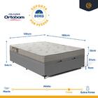 Cama Box Baú Com Colchão De Espuma Ortobom Light Liso Viúva 1