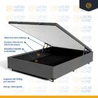 Cama Box Baú Com Colchão De Espuma Ortobom Light Liso Viúva 1