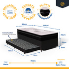 Cama Box Baú Com Colchão De Espuma Pillow In Orthoplus + Auxi