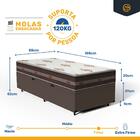Cama Box Baú Com Colchão De Molas Anjos Classic Pocket Soltei