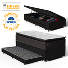 Cama Box Baú Com Colchão De Molas Ensacadas Com Pillow Top Ra