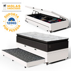 Cama Box Baú Com Colchão De Molas Ensacadas Com Pillow Top Ra