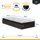 Cama Box Baú Com Colchão De Molas Ensacadas Com Pillow Top Ra
